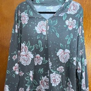 Maurices Plus Size Floral Rose Long Sleeve